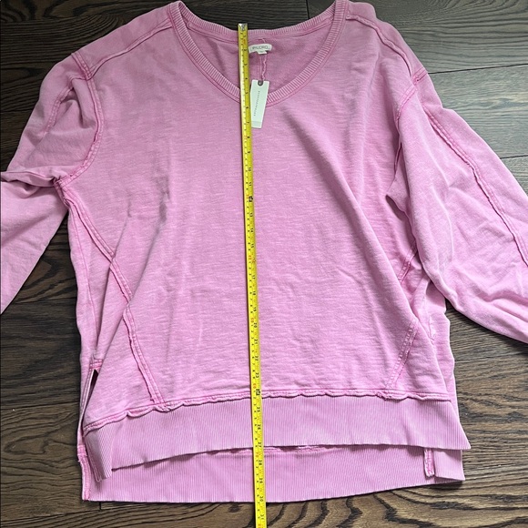 Anthropologie Pilcro Pink Oversized Sweatshirt - Picture 11 of 13
